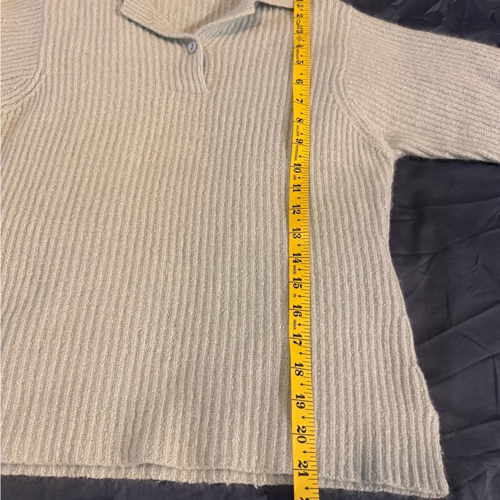 Norm Thompson Sky Blue V-Neck Sweater - Picture 6 of 10